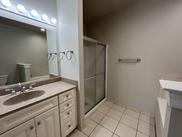 Main Bath Upper Level Vanity & Shower