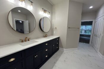 Lower Level Bath Facing Bedroom