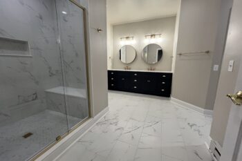 Lower Level Bath View Entering from Family Room
