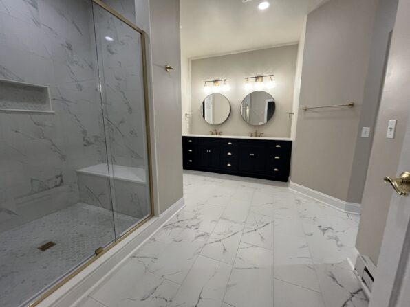 Lower Level Bath View Entering from Family Room