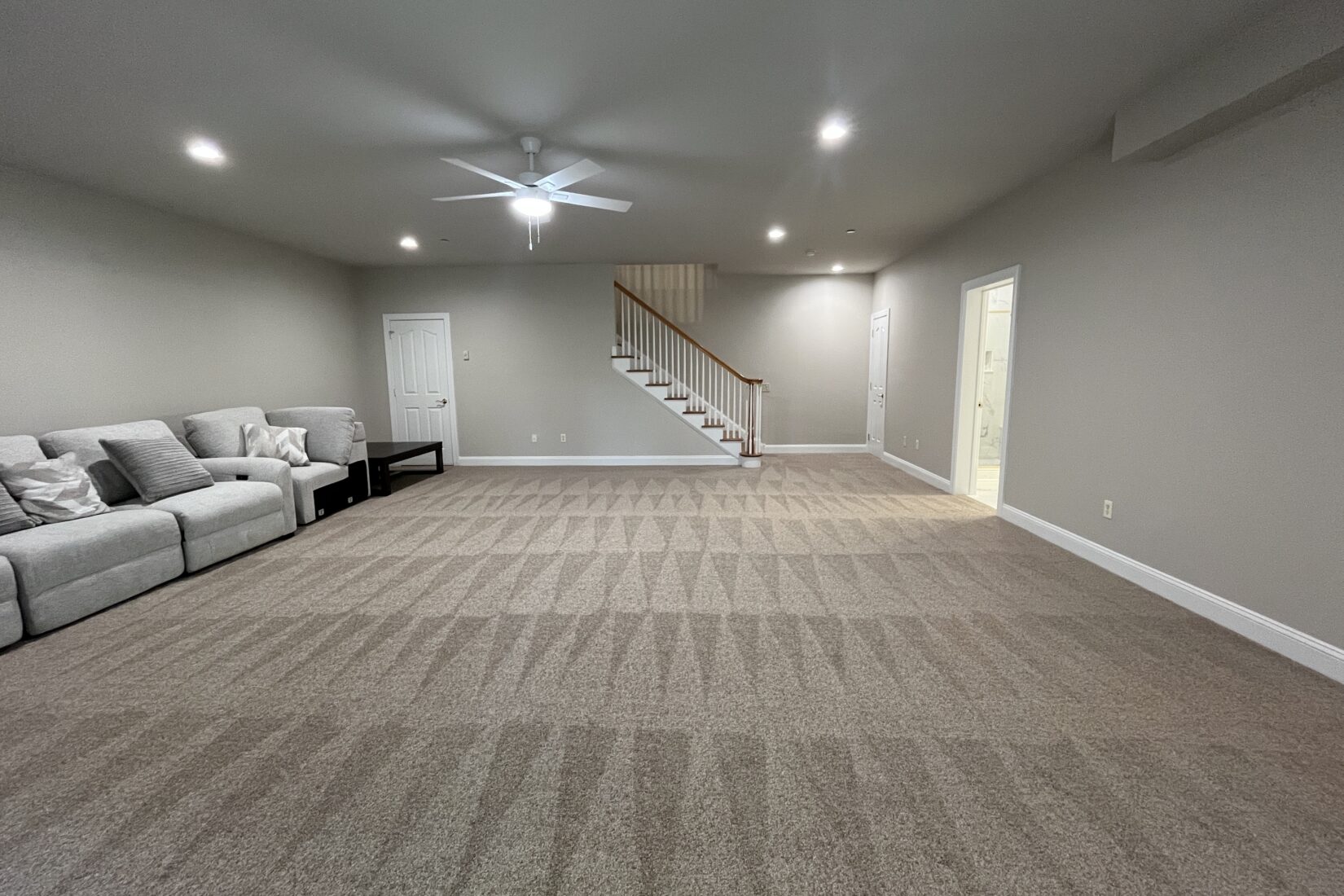 Lower Level Family Room View From Sliding Door